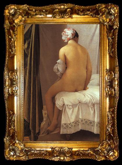 framed  Jean-Auguste Dominique Ingres The Valpincon Bather, ta009-2